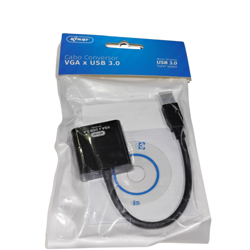 Cabo conversor VGA x USB 3.0 KNUP