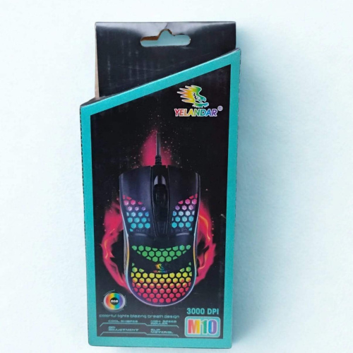 Mouse Gamer Yelandar M10 / 3000 Dpi / USB / RGB