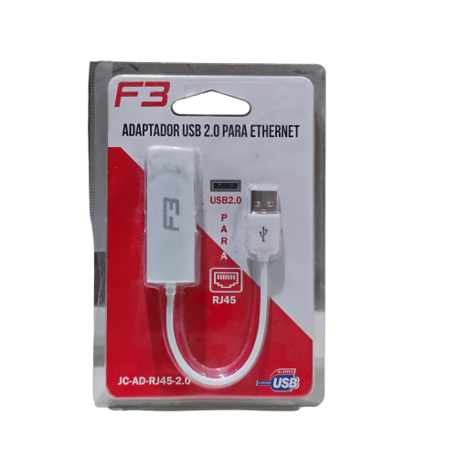 Adaptador USB 2.0 para ethernet F3 - RJ45