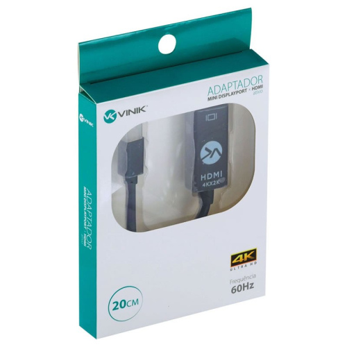 Adaptador HDMI Fêmea para Mini DisplayPort Macho Vinik MDPHDMI-A20 Box