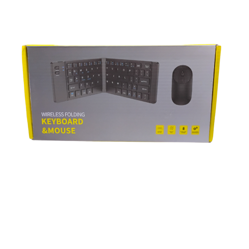 Teclado dobrável portátil bluetooth & mouse sem fio wireless