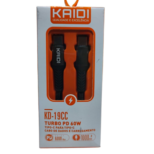  Cabo Tipo C para Tipoc C Turbo PD60W 1 Metro - KD19CC