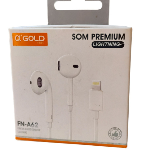 Fone de ouvido conector Lightning alpha'Gold FN-A62