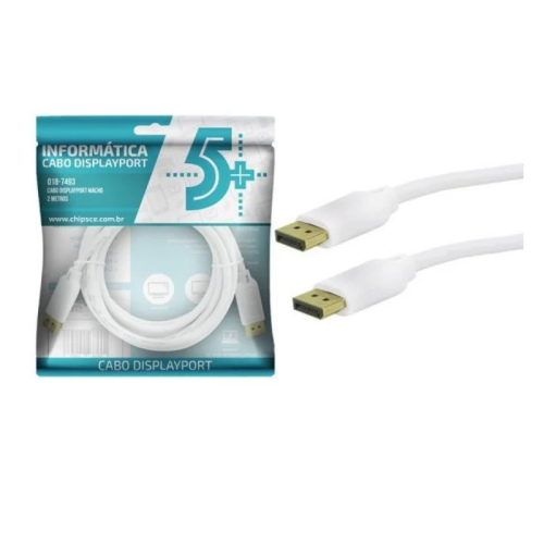 Cabo DisplayPort Macho x DisplayPort Macho 2m 018-7493 5+ Box